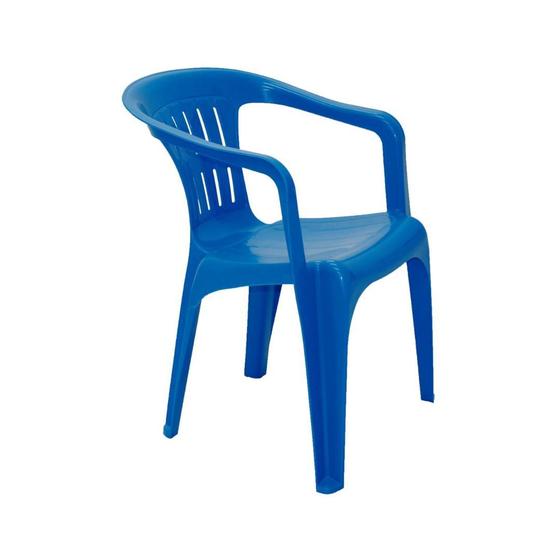 Imagem de Cadeira Tramontina Atalaia Basic Com Braços Azul