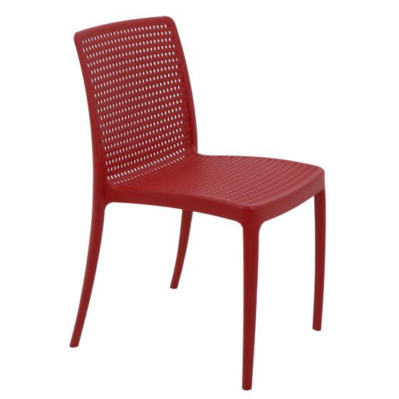 Imagem de Cadeira Tramontina Isabelle em Polipropileno e Fibra de Vidro Vermelho
