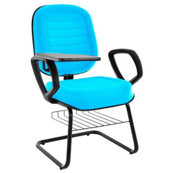 Imagem de Cadeira Universitária com prancheta Linha Blenda Azul