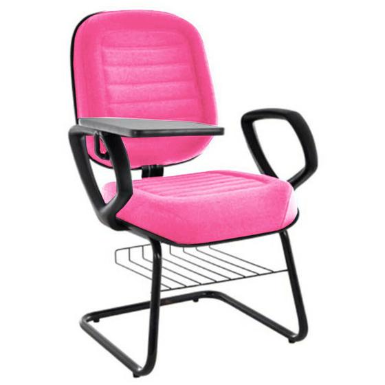 Imagem de Cadeira Universitária com prancheta Linha Blenda Rosa