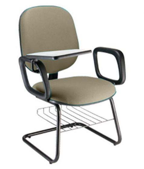 Imagem de Cadeira Universitária com prancheta para Escolas Linha Uno Bege