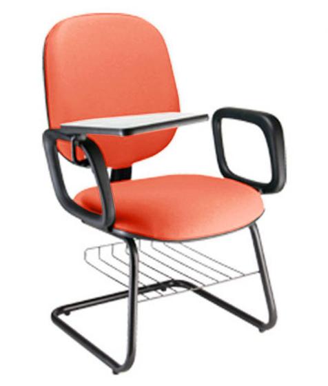 Imagem de Cadeira Universitária com prancheta para Escolas Linha Uno Vermelho