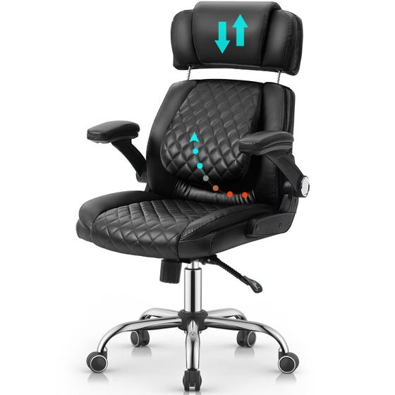 Cadeira YAMASORO Presidente Luxo Ergonômica Regulagem do Apoio de Cabeça e lombar Menor preço em Cadeira YAMASORO Presidente Luxo Ergonômica Regulagem do Apoio de Cabeça e lombar