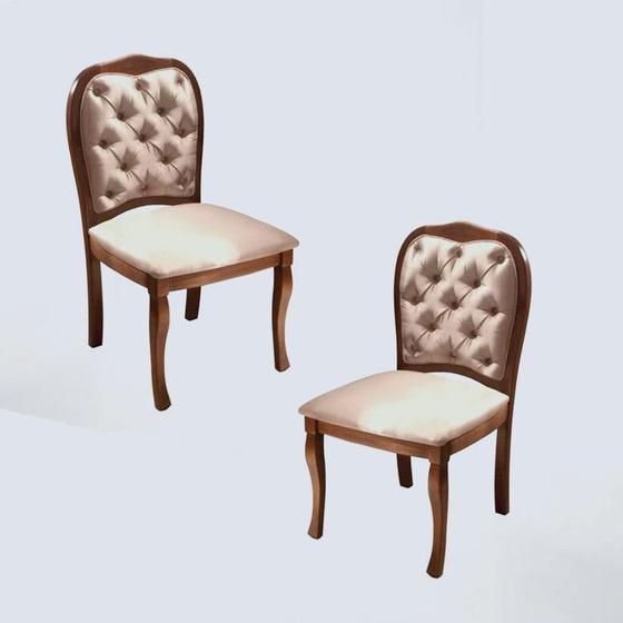Imagem de Cadeiras Madeira Maciça Clássica - Royal - Decora Móveis