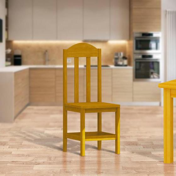 Imagem de Cadeiras Para Cozinha 2 Unidades Madeira Maciça Cerejeira Nemargi