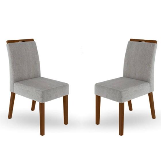 Imagem de Cadeiras para mesa de jantar com pegador de madeira - Bella - Star Móveis
