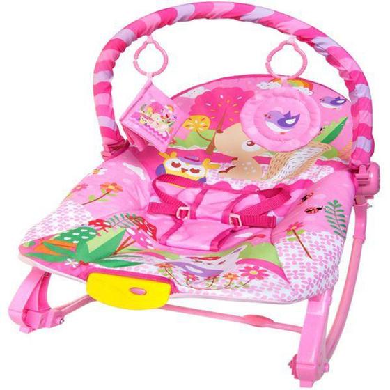 Imagem de Cadeirinha bebê musical vibratória rosa varias posições - Color baby