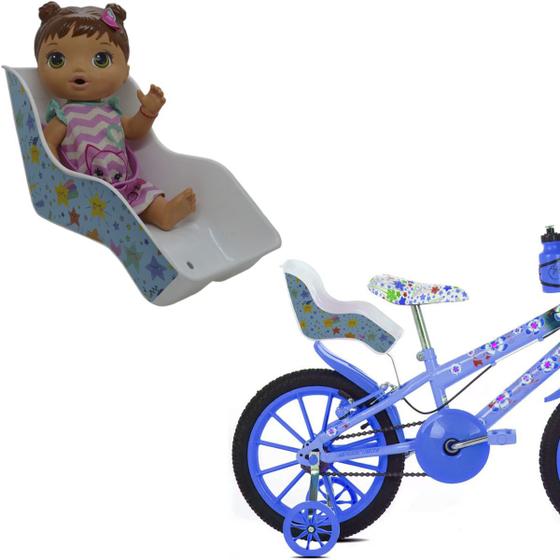 Imagem de Cadeirinha Boneca Alive Infantil Bebe Traseira Bicicleta Infantil Cores