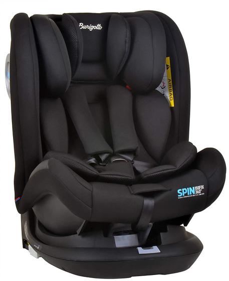 Imagem de Cadeirinha Carro Spin Isofix 360 9-36 Kg Black Burigotto