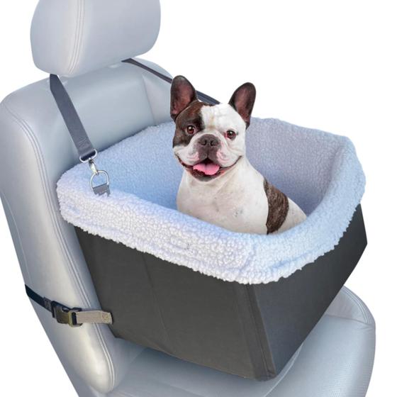 Imagem de Cadeirinha de carro para cães Stella and Bear Cozy Boost Grey para 14 kg