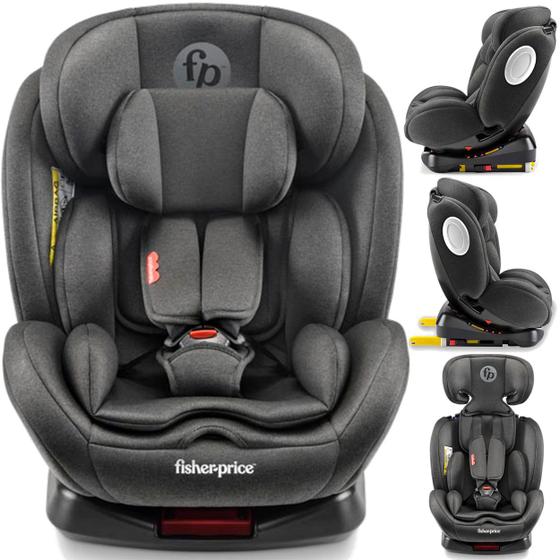 Cadeirinha Para Carro Fisher Price Snugfix 360º Preta 0 a 36 Kg Isofix ...