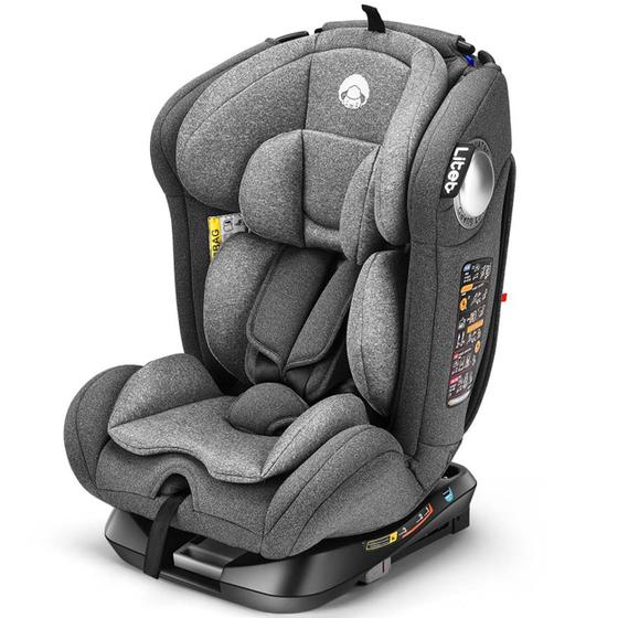 Cadeirinha Para Carro Litet Smart 360 Isofix 0 a 36 Kg Cinza ...