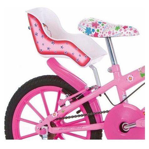 Bicicleta Caloi Barbie Aro 12 - Rosa+Azul