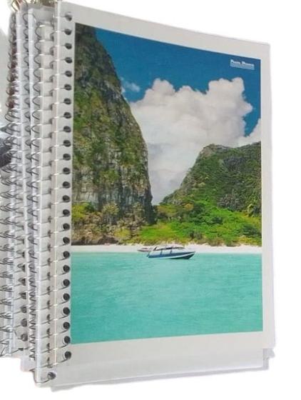 Imagem de Caderneta Espiral Capa Dura 1/8 com 80 Folhas Kit 20un