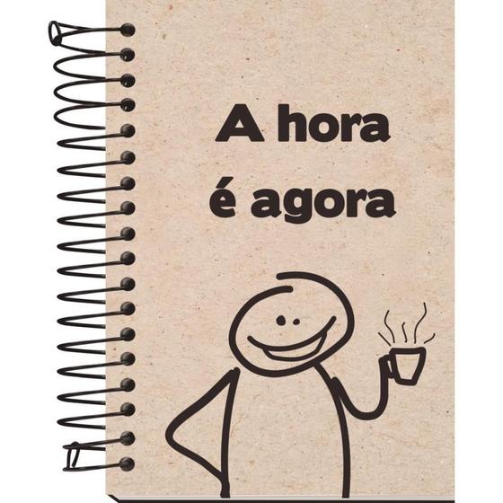 Imagem de Caderneta KRAFT Frases 1/8 Capa Cartão 80 Folhas - Pacote com 4 Unidades