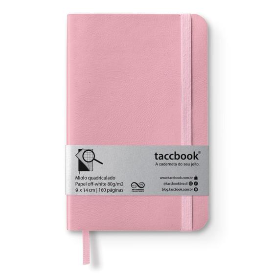 Imagem de Caderneta Quadriculada taccbook Rosa (pastel) 9x14 Flex