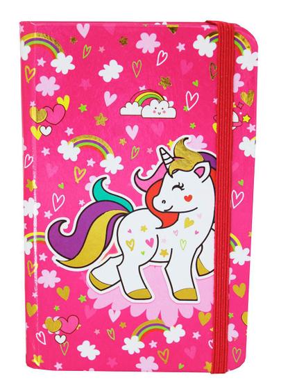 Imagem de Caderninho Agenda Escolar Unicornio Rosa