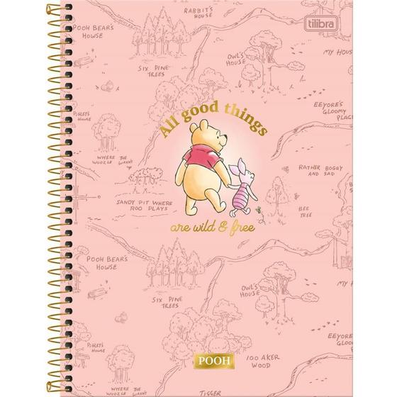 Imagem de Caderno 01X1 Capa Dura 2020 Pooh 80FLS.