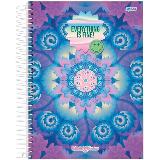 Imagem de Caderno 01X1 Capa Dura 2021 ENERGY Color 80FLS.