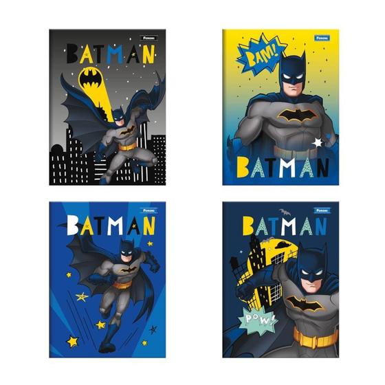 Imagem de Caderno 1/4 140mmx200mm Capa Dura Costurado 80 Folhas Foroni Batman