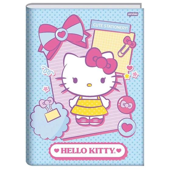 Imagem de Caderno 1/4 Brochura 80 Folhas Hello Kitty Capa 3 - Jandaia