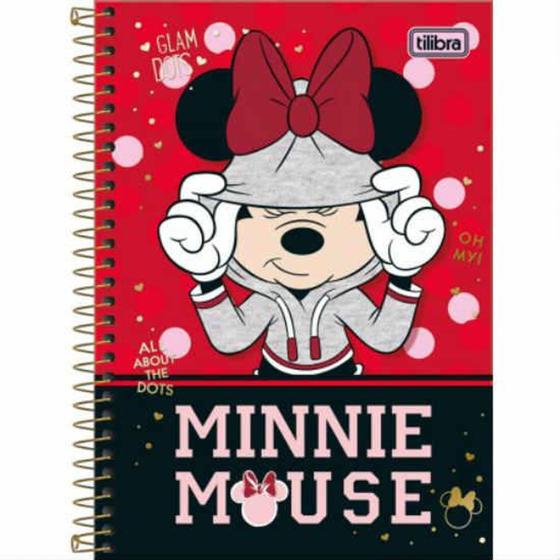 Imagem de Caderno 1/4 C/D 80 Folhas Minnie Tilibra