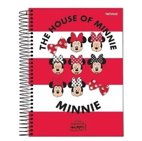 Caderno 1/4 Capa Espiral Minnie Menor preço em Caderno 1/4 Capa Espiral Minnie