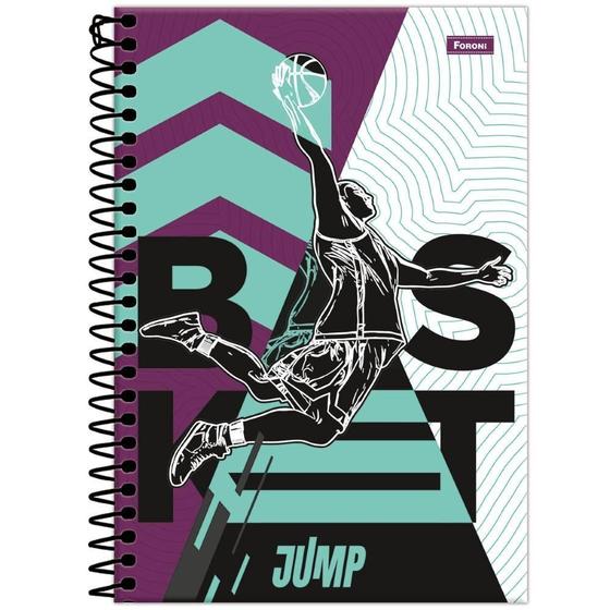 Imagem de Caderno 1/4 Esp 80Fls Jump Basquete Foroni