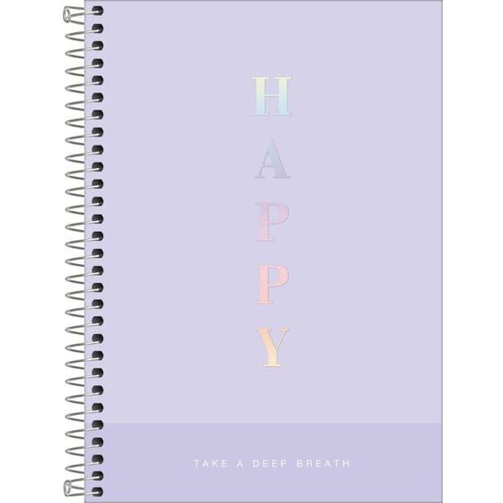 Imagem de Caderno 1/4 Espiral 80 Folhas Happy Capa 2 - Tilibra