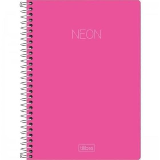 Imagem de Caderno 1/4 Neon Rosa 80 Folhas 302741-Tilibra