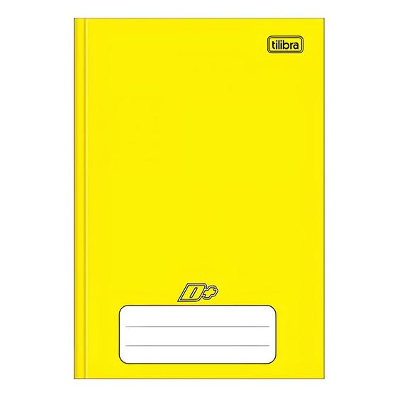 Imagem de Caderno 1/4 Pequeno Capa Dura c/ 48 Folhas Formato 140mm x 200mm Papel 56g/m² Amarelo