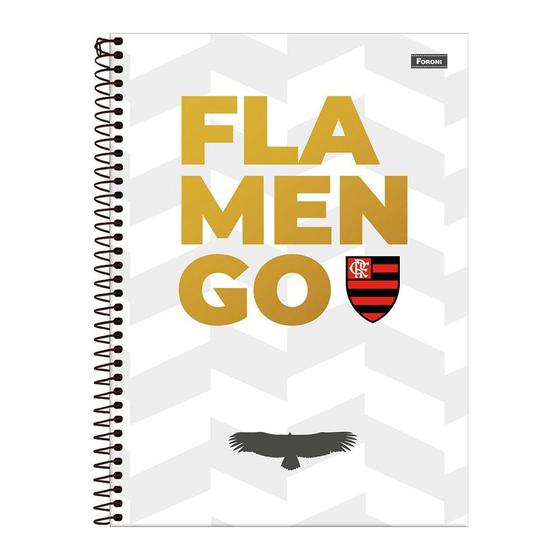 Imagem de Caderno 1 Matéria 80fls Flamengo Branco Foroni