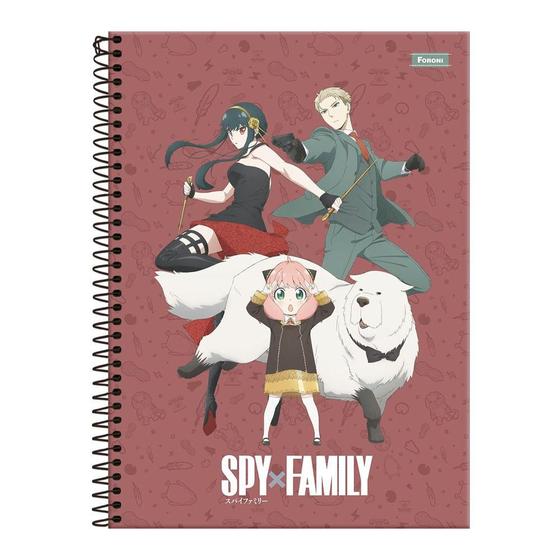 Imagem de Caderno 1 Matéria 80fls Spy X Family Bond Foroni