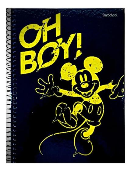 Imagem de Caderno 10 Matéria Mickey Mouse 160 Folhas Capa Dura Jandaia