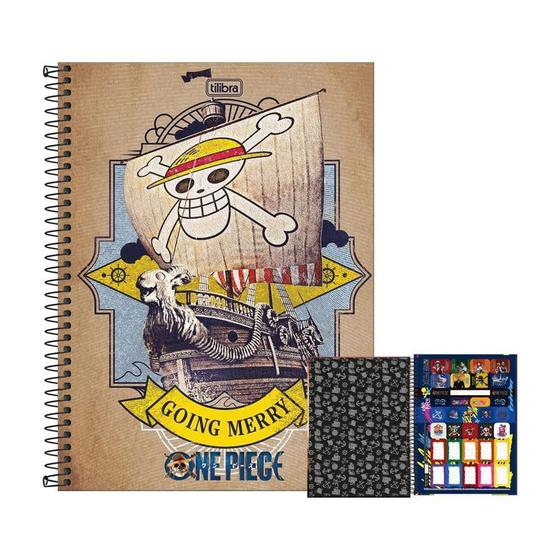 Imagem de Caderno 10 Matérias 160Fls One Piece Going Merry Tilibra