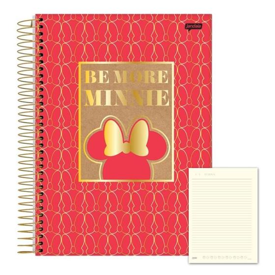 Imagem de Caderno 10 Matérias Minnie Vermelho 160Fl Arts Kraft Jandaia