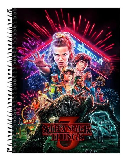 Imagem de Caderno 10 Materias Stranger Things 160 Folhas