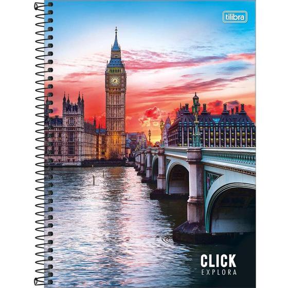 Imagem de Caderno 10X1 Capa Dura 2020 CLICK 160FLS. - Tilibra