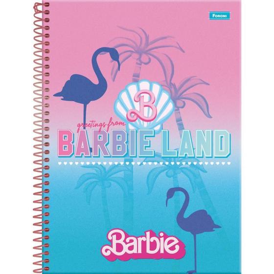 Imagem de Caderno 10X1 Capa Dura Barbie Teen 160 Folhas - Pacote com 04