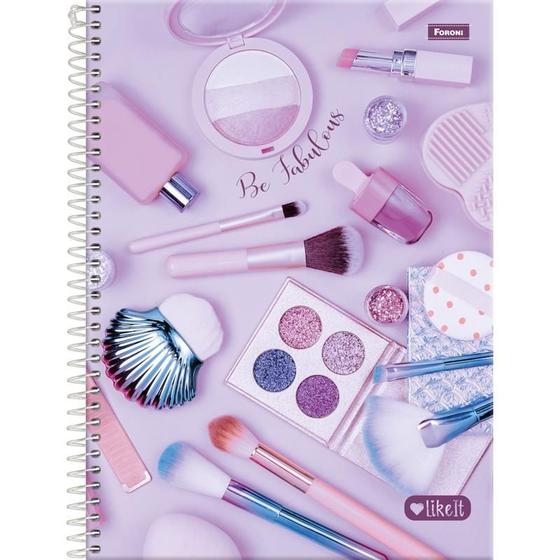 Imagem de Caderno 10x1 capa dura like it 160fls. foroni