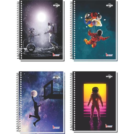 Imagem de Caderno 10X1 Capa Dura Space 160 Folhas