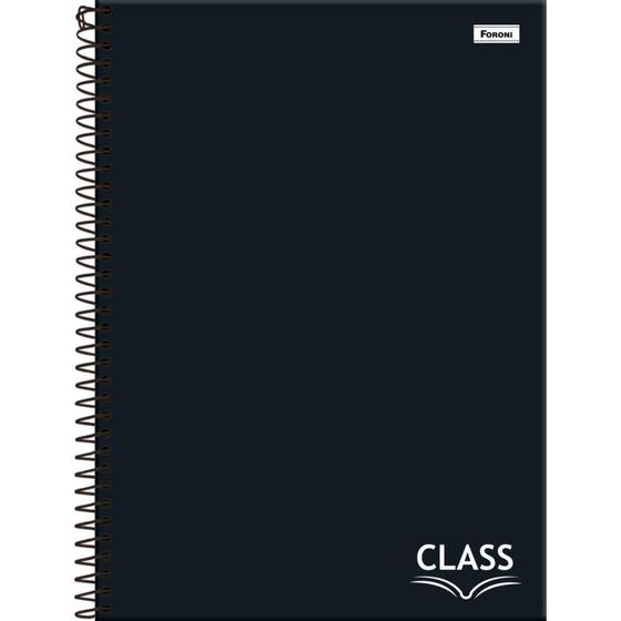 Imagem de Caderno 15X1 Capa Dura CLASS Preto 240 Folhas  Pacote com 2 Unidades