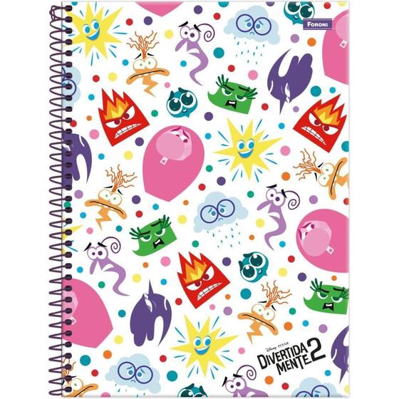 Imagem de Caderno 15X1 Capa Dura Divertidamente 240 Folhas Pacote com 02