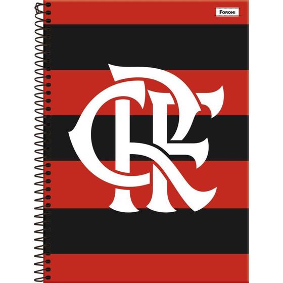 Imagem de Caderno 15X1 Capa Dura Flamengo 240 Folhas - Pacote com 2 Unidades