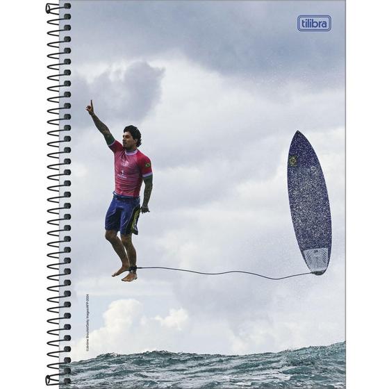 Imagem de Caderno 1x1 Capa Dura Gabriel Medina 80 fls. - Tilibra