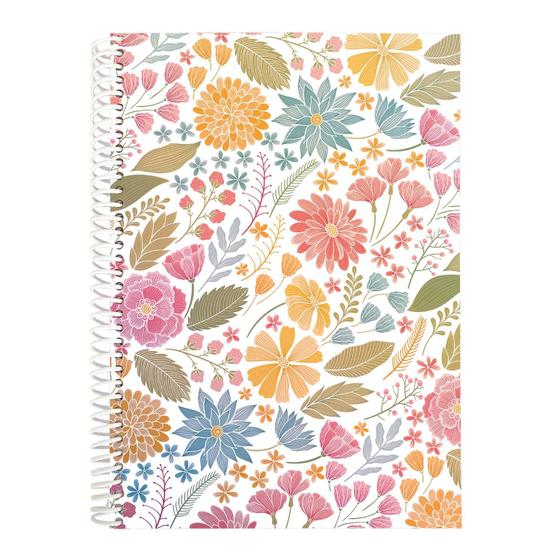 Imagem de Caderno A5 Estampado Flores com 80 Folhas 75g
