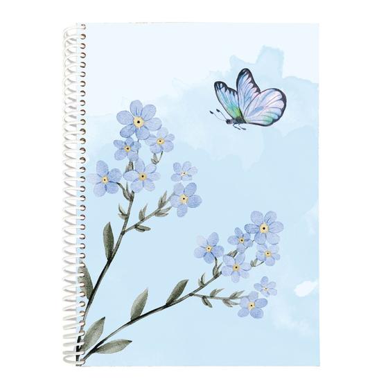 Imagem de Caderno A5 Estampado Flores com 80 Folhas 75g