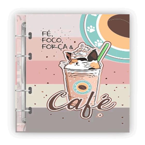 Imagem de Caderno argolado 80 folhas 90 grs   cafe   merci   976