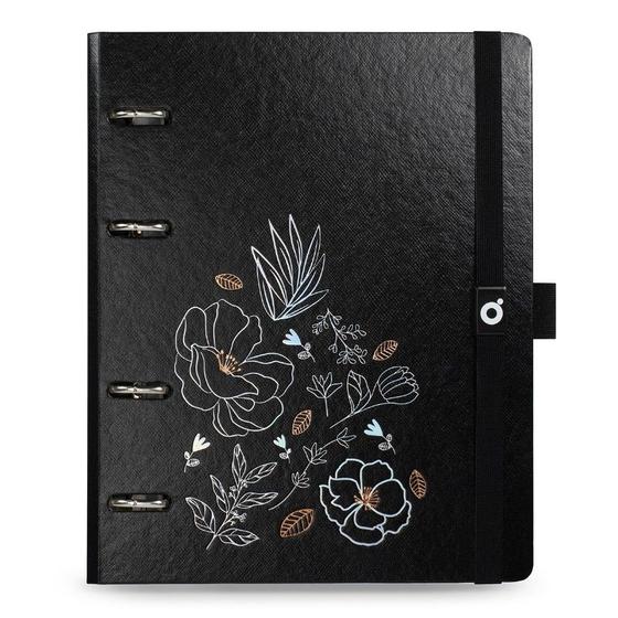 Imagem de Caderno Argolado A5 ótima Noir Flores