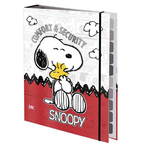 Imagem de Caderno Argolado Univ. 48 Folhas Snoopy Dac Vermelho